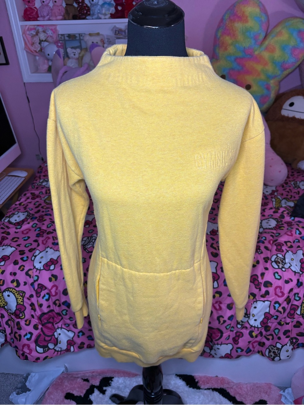 Gymshark Yellow Cozy Pullover with Front Pocket